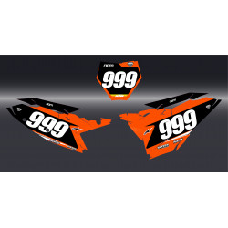 Kit déco plaques motocross KTM SX / SXF 125 250 450 (2025–2026) – Personnalisable
